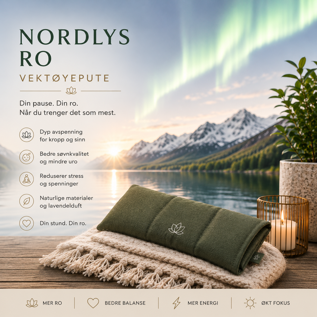 Nordlys Ro - Yogapakke💚
