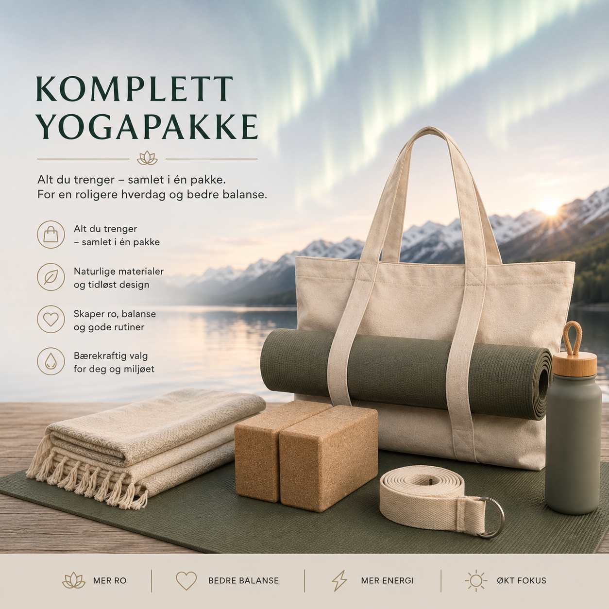 Nordlys RO -Komplett Yogapakke🌿